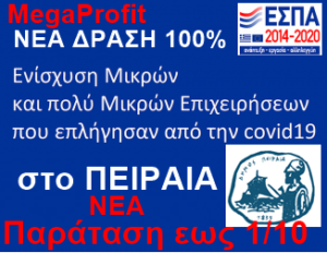 Ενίσχυση μικρών και πολύ μικρών επιχειρήσεων του Δήμου Πειραιά που επλήγησαν από την πανδημία COVID-19